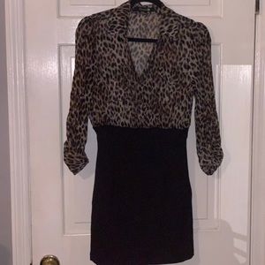 Work / event dress one piece medium animal print